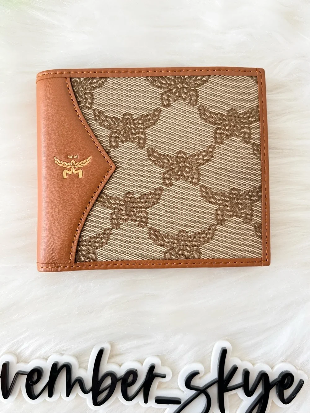 MCM Himmel Bifold In Lauretos Monogram‎ Canvas Wallet